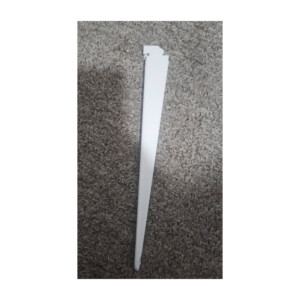 Pack de 5 Ménsulas Metálicas Doble Enganche de 27 cm Blancas