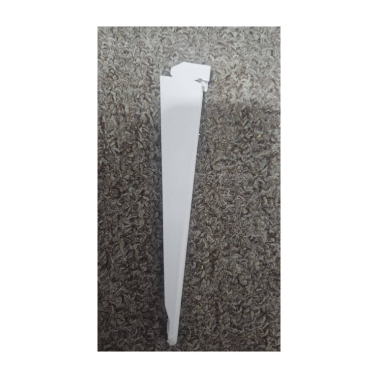 Pack 6 Ménsulas 17,5 cm Doble Enganche Blancas Reforzadas
