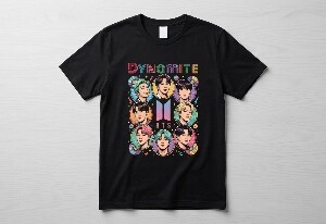 Remera de algodon de BTS