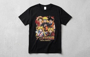 Remera de algodon de anime