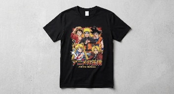 Remera de algodon de anime